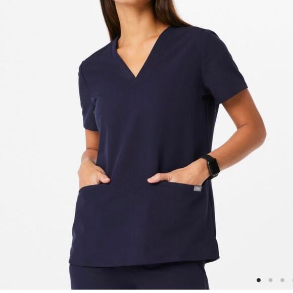 FIGS Casma Three Pocket Scrub Top XL - Picture 2 of 11